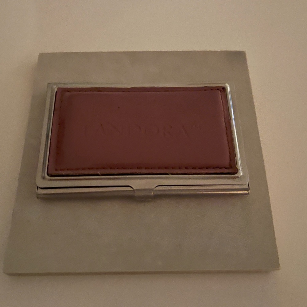Authentic Pandora business card holder